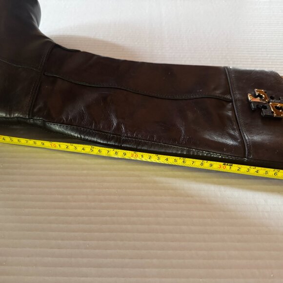 Tory Burch Brown Leather Riding Boots - Picture 13 of 15
